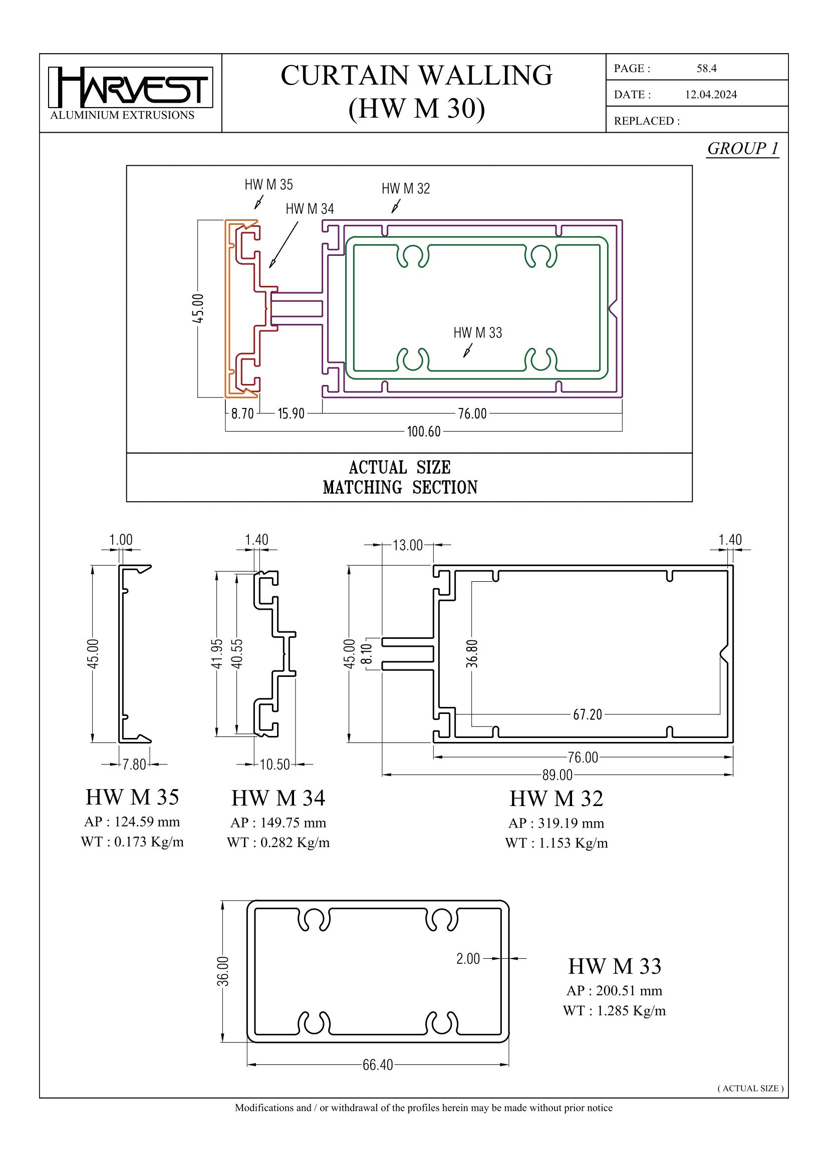 CT Curtain Walling HW1200 – HARVEST ALUMINIUM
