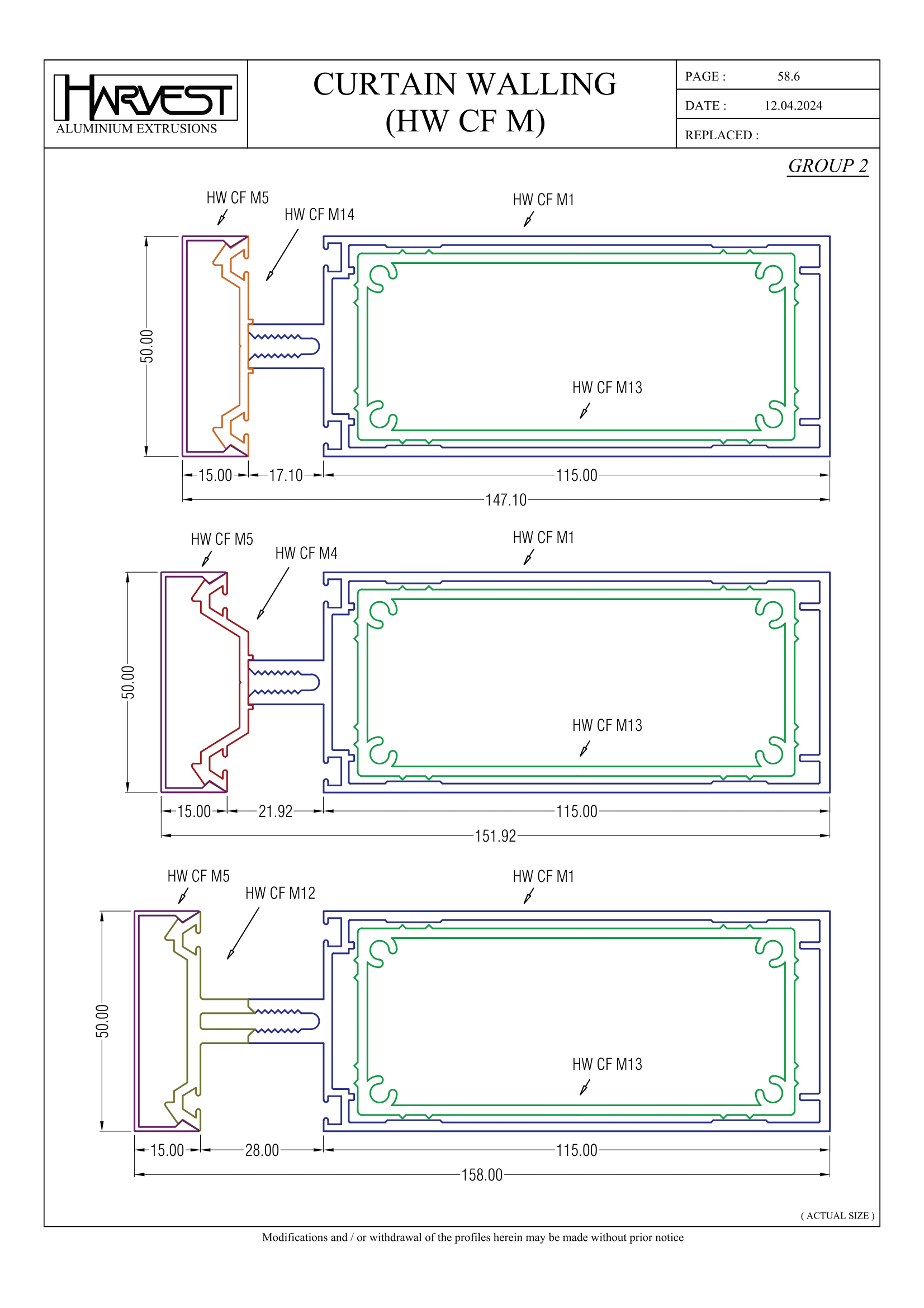 CT Curtain Walling HW1200 – HARVEST ALUMINIUM