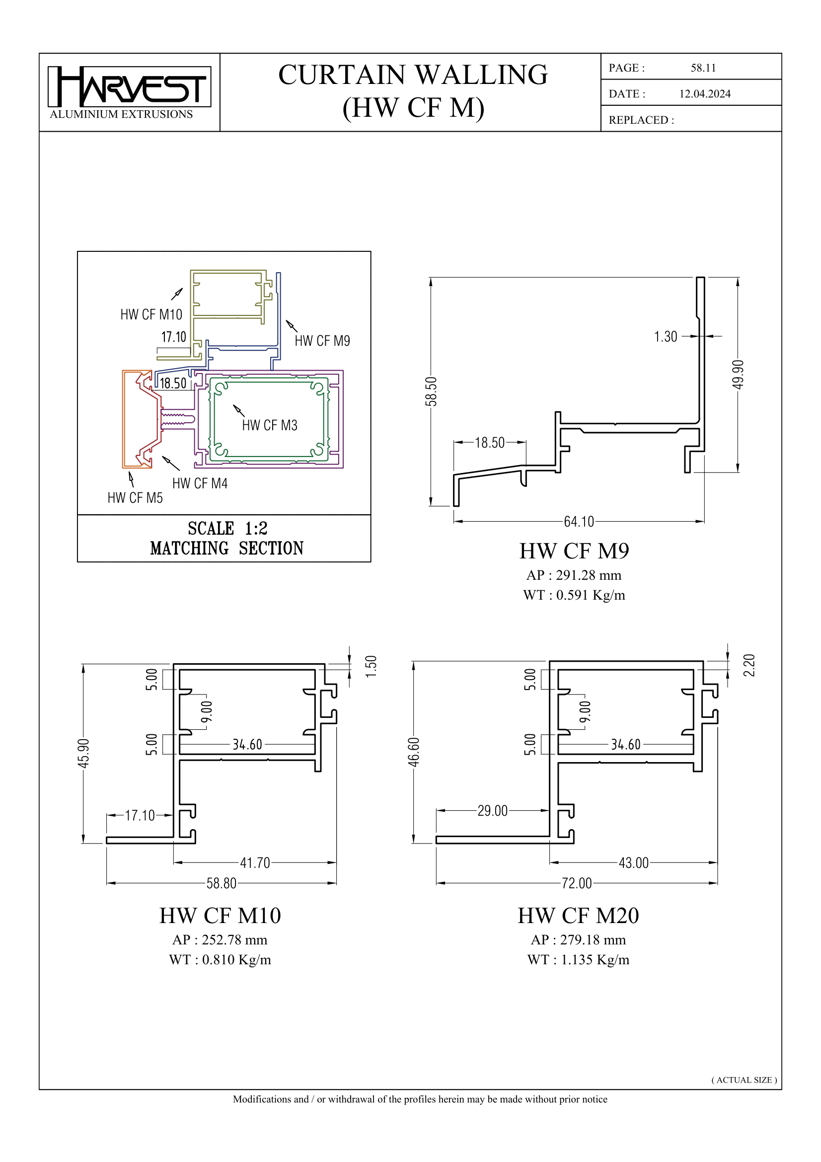 CT Curtain Walling HW1200 – HARVEST ALUMINIUM