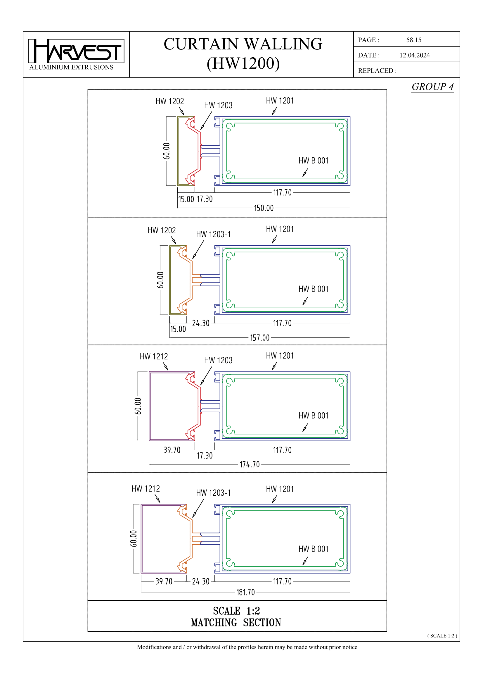 CT Curtain Walling HW1200 – HARVEST ALUMINIUM