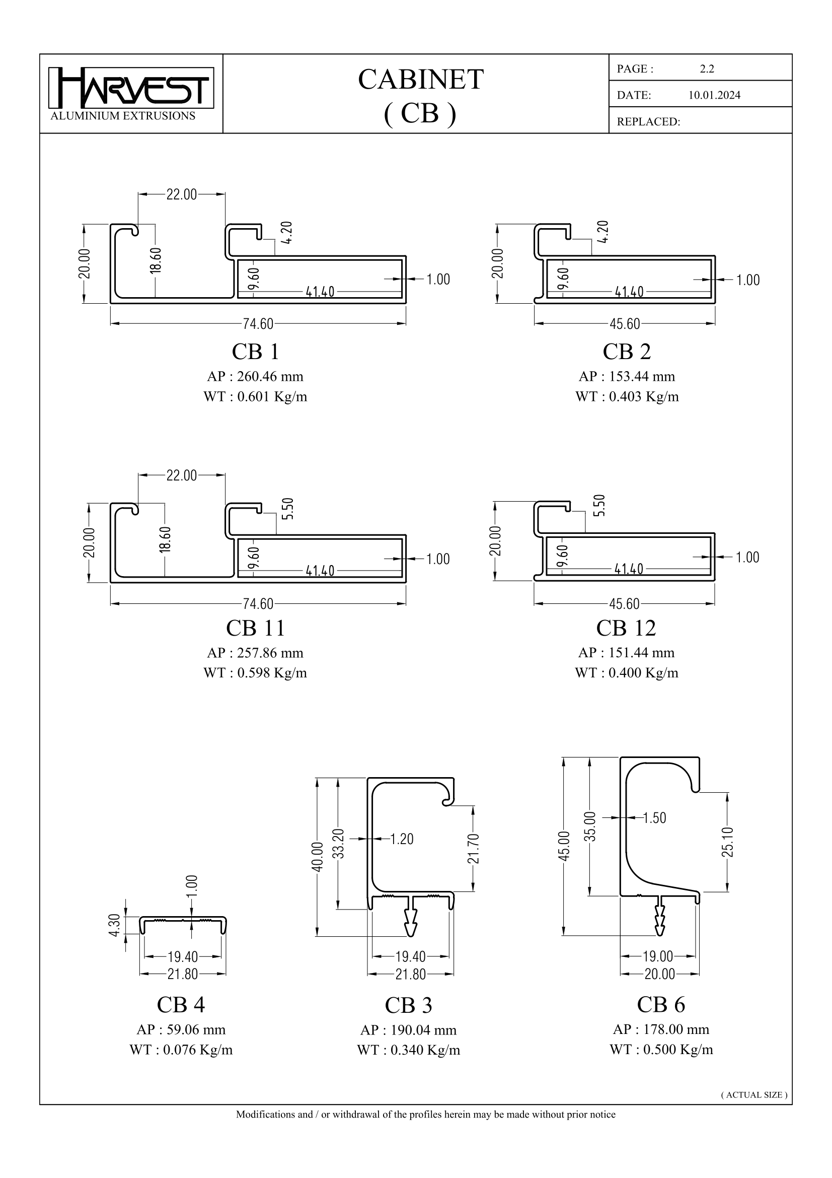 CT Cabinet – HARVEST ALUMINIUM