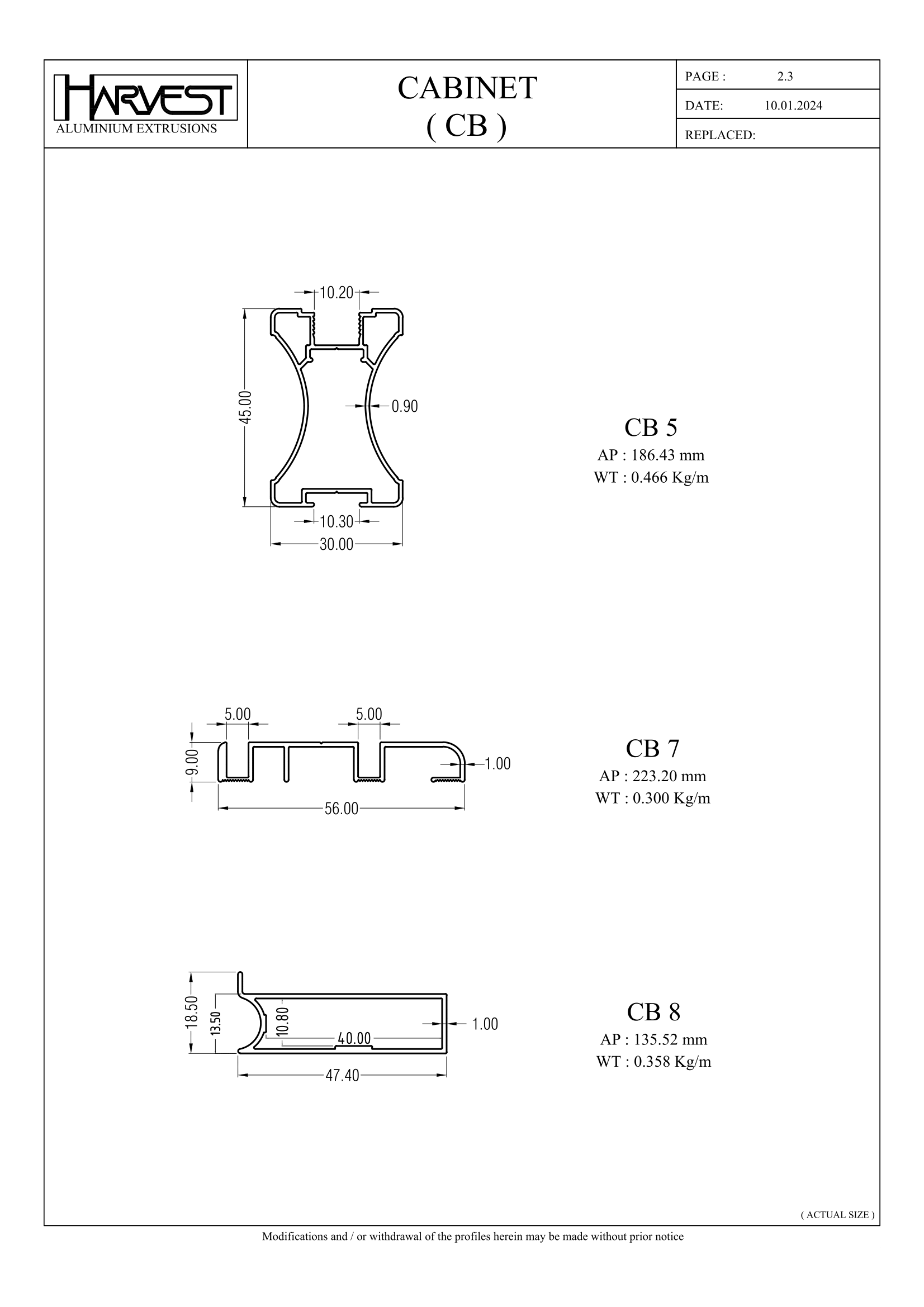 CT Cabinet – HARVEST ALUMINIUM