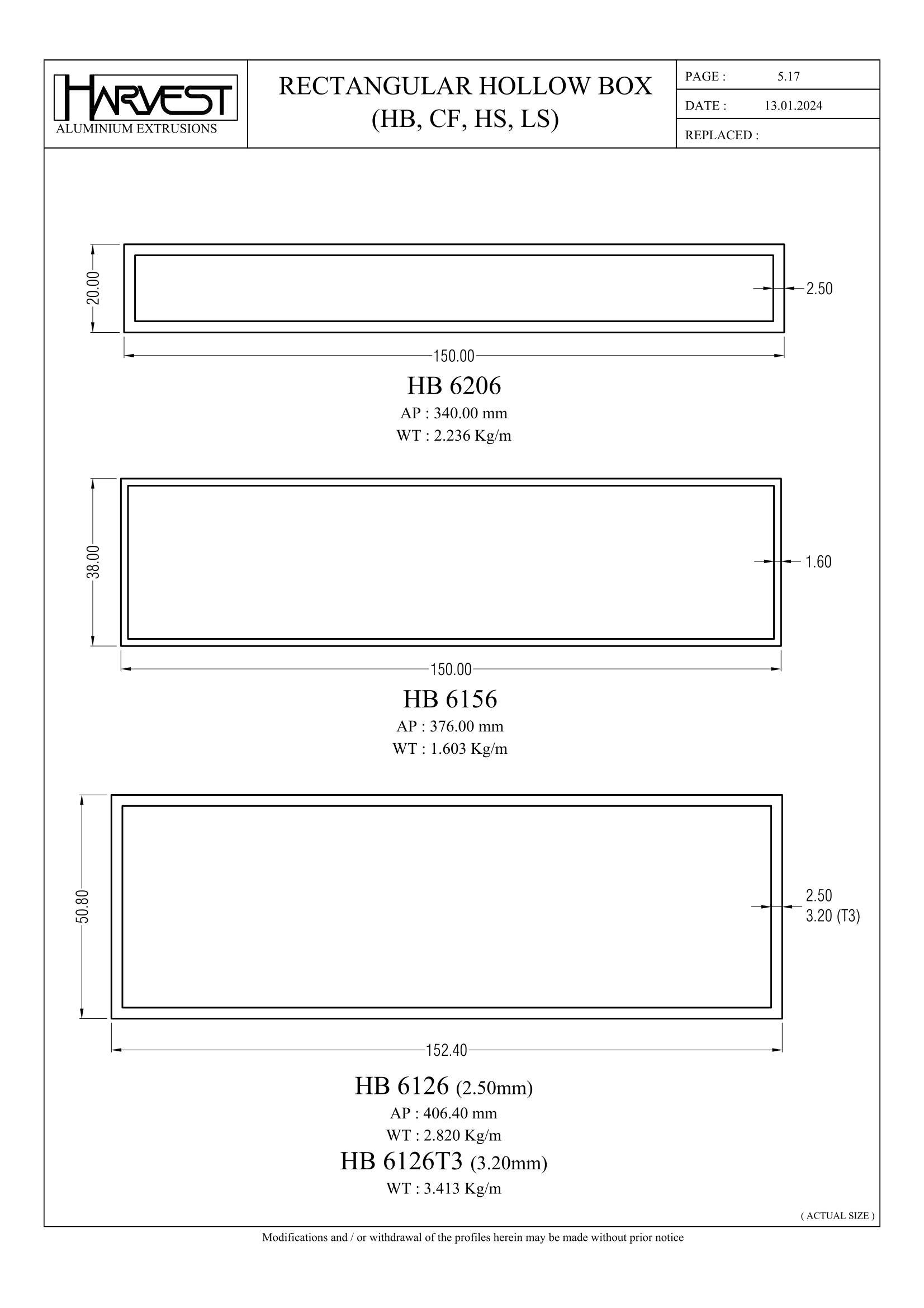 CT Rec Hollow – HARVEST ALUMINIUM